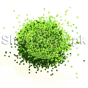 Lime Green Glitter for Artwork and Crafting Stationery Projects