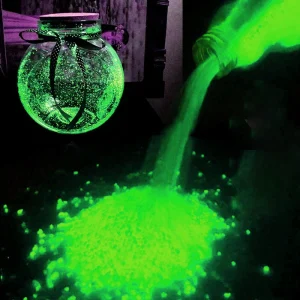 Green Glow in Dark Gravels for Artwork Crafting Decorations of Garden plants fish tanks