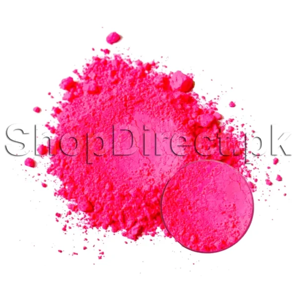 Neon Pink Powder Pigments Bright Colours UV Colours for Artwork Safety Signs and Decorations