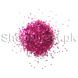 Shiny Pink Round Glitter Chunks for Artwork and Crafting